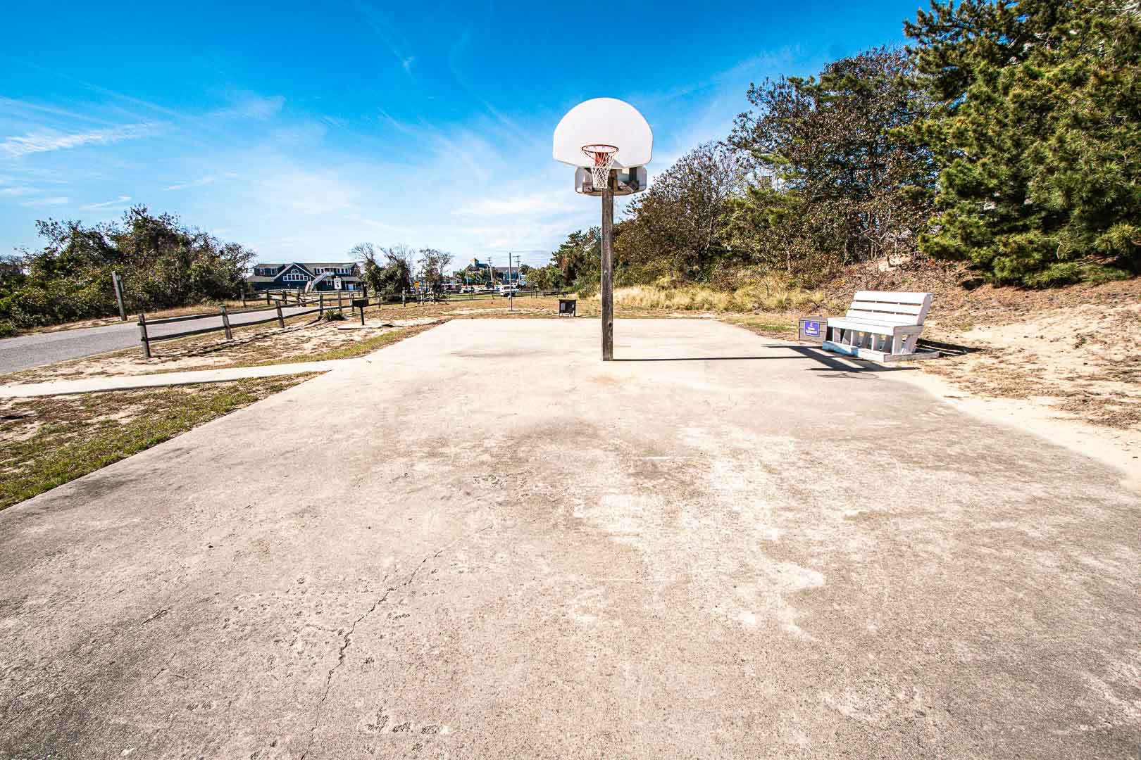 Basketball courts available at VRI's Barrier Island Station in North Carolina.